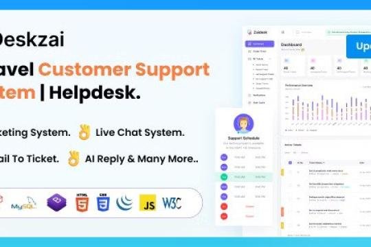 Deskzai v2.4 – Customer Support System | Helpdesk | Support Ticket. (Nulled)