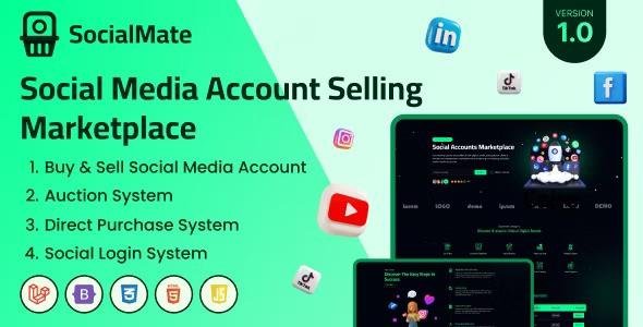 SocialMate-Social-Media-Account-Selling-Marketplace