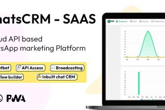 WhatsCRM v1.4 – Chatbot, Flow Builder, API Access, WhatsApp CRM SAAS System